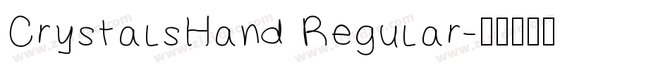 CrystalsHand Regular字体转换